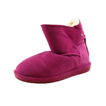 BEARPAW Youth Girls Shoes Size 5 M Purple Warm Leather - $18.81