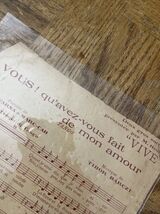 Vous! Qu’avez Vous Fait De Mon Amour Sheet Music - $167.08