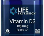 VITAMIN D3 125 mcg (5000 IU)  BONE HEALTH 60 softgels LIFE EXTENSION - $14.99