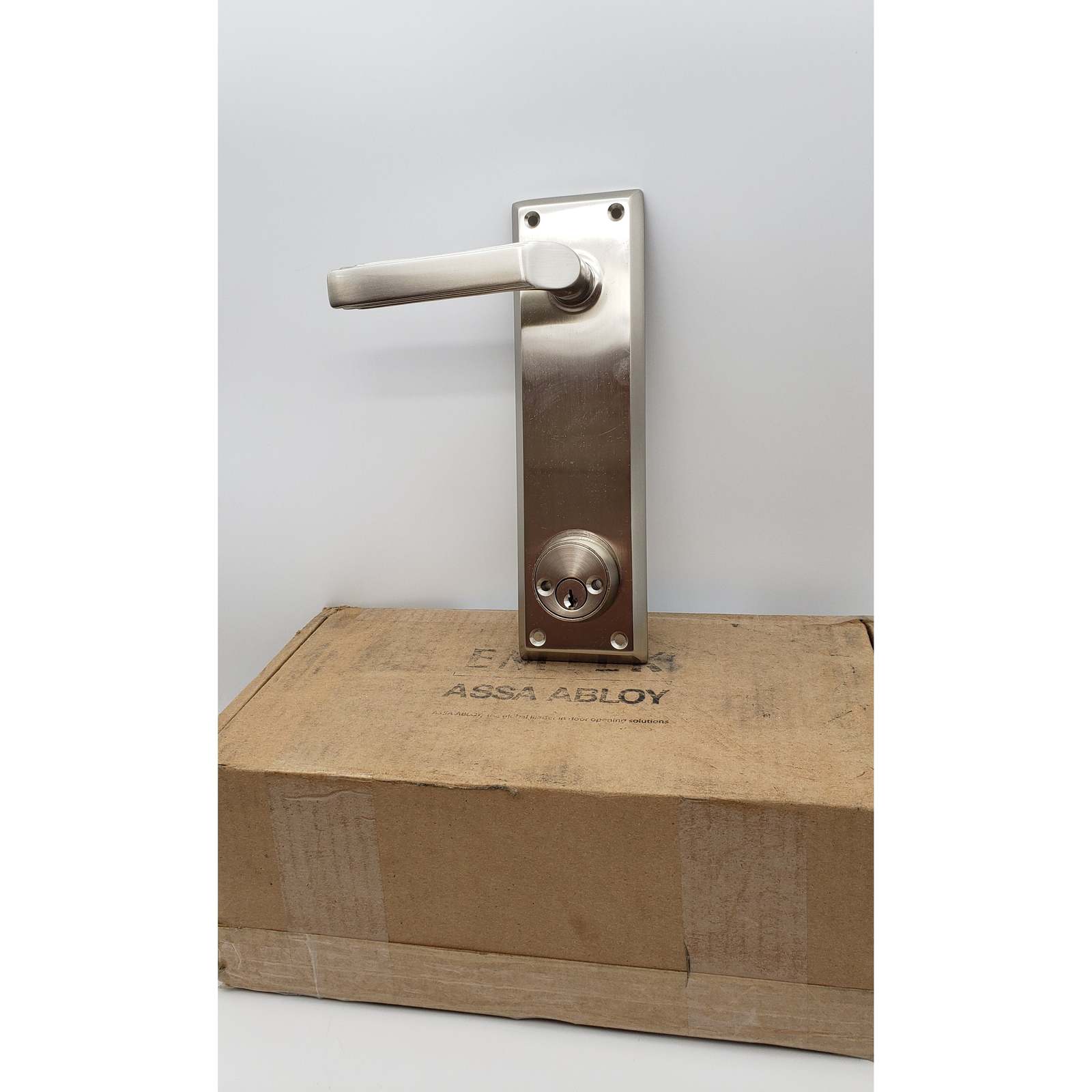Emtek Double Keyed Passage Milano Leverset with Quincy Mortise - $133.65