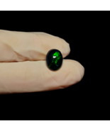 9X11.5 MM Black Opal Cabochon, Natural Black Opal Loose Stone For Jewelr... - $62.20