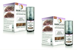 Lot 2 Hairology Hair Thickening Fibers Medium To Dark Blonde 5.3g Ea New Sealed - £15.36 GBP