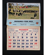 VTG 1966 Calendar Orchards Feed Mill Vancouver WA Farm Agricultural Drop... - $35.68