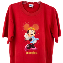 VTG Disneyland Resort 50th Anniversary Minnie Mouse Distressed Red Shirt... - $27.71