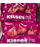 Hershey&#39;s Kisses ~ Cherry Cordial Milk Chocolate Candy 9 oz, 7/2025 ~ 2 ... - $23.78