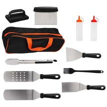 Dr. Camp 11 PCS Grilling Accessories, Grill Set, BBQ Tools Set, Stainles... - $23.75