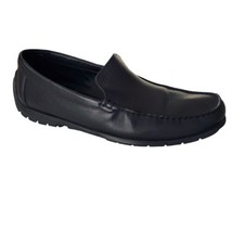 ECCO Extra Wide Mens Driving Moccasin Black Leather Moc-Toe Loafers EU43... - $34.65