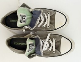 Converse All Star Sneakers Low Top Canvas Gray Mens 7 Womens 9 Unisex Textile - £17.31 GBP