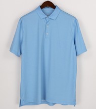 Johnnie-O Golf Polo Shirt Mens Large Blue Geometric Print Prep-Formance - $26.86