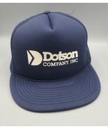 Dotson Company Hat Iron Castings Mankato MN Snapback Cap Blue Mesh Trucker - £7.66 GBP