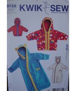 Sewing pattern 3733 Baby Bunting or Jacket Sizes Newborn to 12-18 months - $6.99