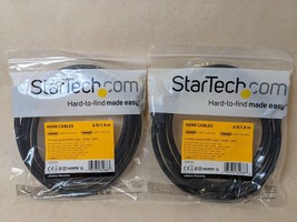 2 x Original Startech 6ft High Speed HDMI to HDMI Cable Ultra HD 4k x 2k - HDMM6 - $8.49