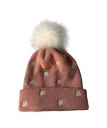 Animal Crossing New Horizons Pink Knit Pom Beanie Hat OSFM Controller Gear - $265.70 MXN
