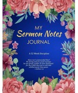 Sermon Notes Journal (New) Bible Study Prayer Scripture Christian Church  - $9.89