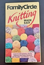 Family Circle Knitting Made Easy VHS Scarves Shawls Afghans Baby Blanket VTG - £5.93 GBP