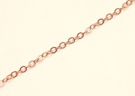 14k rose gold filled  1.5  MM  round loop link  chain by the foot - £13.74 GBP