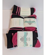 Bombas Women's Black and Pink Crew Socks  4 Pair  XS NWT - $518.17 MXN