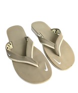 NIKE Celso Girl Women&#39;s 11 Flip Flops Sandals Thongs Beige Khaki Comfort... - €17,15 EUR