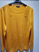 F&amp;F Womens Yellow  Polyester Pullover Sweatshirt Size 18 Knitted Wear - £11.91 GBP