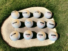 12 RAW Top Flite Bomb Mixed Lot White Golf Balls Nice Condition - £11.84 GBP