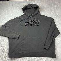 Levis Women’s Black Hoodie Hooded Sweatshirt Floral Logo Size 1X - €16,31 EUR