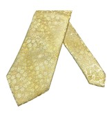 Stacy Adams Mens Tie Floral Yellow Wedding Formal - £7.70 GBP