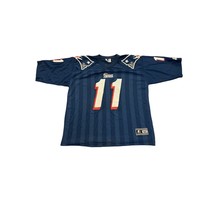 Vintage 1995 Starter New England Patriots Drew Bledsoe #11 Blue NFL Jersey 52/XL - £58.98 GBP