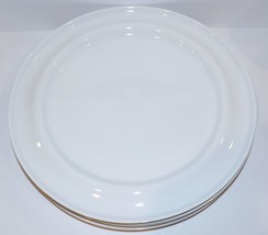 Lovely Htf Set Of 4 Nambe Porcelain Eden Eva Zeisel White 11 5/8&quot; Dinner Plates - £173.69 GBP