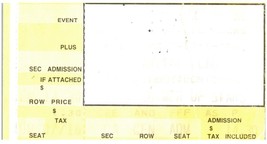 Billet Vintage Grateful Dead Stub 7 Septembre 1983 Red Rocks Amphitheater - $49.48