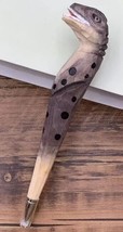 Reptile Wooden Pen Hand Carved Wood Ballpoint Hand Made Handcrafted V24 - £6.35 GBP