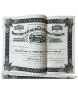 Antique Baltimore Cumberland Railway Company Stock Certificate Canceled ... - $565.37 MXN