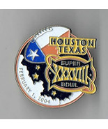 2004 Super bowl XXXVIII 38 Houston 1&quot; pin Patriots Ravens - $285.10 MXN