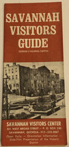 Vintage Savannah Visitors Guide Brochure Tifton Georgia  Colonial Capita... - £10.05 GBP