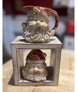 Vintage Santa Head Sugar And Creamer Set - New Old Stock - £7.28 GBP