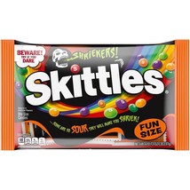 Skittles Shriekers Sour Halloween Chewy Candy Fun Size Bags 10.72 oz 07/23 - £3.60 GBP