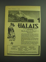 1969 Ulais Switzerland Ad - Ulais an Alpine Wonderland with its sunny Climate - £14.77 GBP