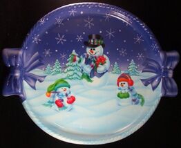Snowman Party Bow Tray - Christmas Party Supplies - $2.46