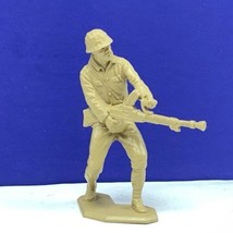 Marx toy soldier Japanese vtg ww2 wwii Pacific 1963 beige figure machine gun vtg - £11.64 GBP