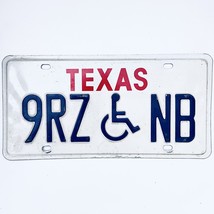  United States Texas Base Disabled License Plate 9RZ NB - £13.22 GBP
