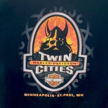 Harley Davidson Twin Cities St. Paul Minneapolis Tee Shirt Large Black 2... - $208.63 MXN