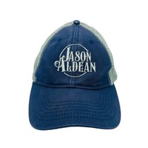 Jason Aldean Night Train Hat Blue Distressed Snapback Trucker Cap Countr... - $12.00