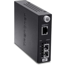 TRENDnet Intelligent 1000Base-T to 1000Base-LX/SX Single Mode SC Fiber Media Con - £110.93 GBP