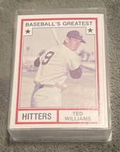 1982 TCMA Complete 45 Card Greatest Hitter’s Set - $25.00