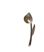 Vintage Silver Tone Tulip Flower Lapel Brooch Hat Pin Womens Costume Jew... - $15.86