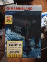 MarineLand Penguin 75 Power Filter, 75 GPH (PF0075B),Black 10 Gallons  - $22.99