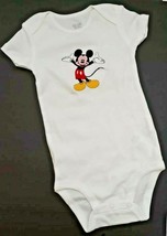 Mickey Carters 12M Just One You Baby One Piece White Snap Bottom  - £4.05 GBP