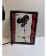 VINTAGE Desktop MINI STAGE LIGHT STUDIO HOLLYWOOD MOVIE LIGHT BLACK! Works! - $1,225.08 MXN