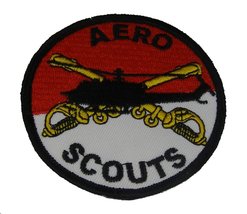 Aero Scouts Helicopter Patch - Multi-Colored - Veteran Owned Business - £4.71 GBP