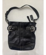 COACH Soho Slim Shoulder Bag Blk soft Leather #1453 Excellent Condition - £41.37 GBP