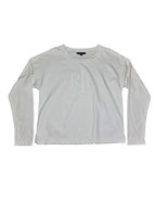 Ralph Lauren French Terry Sweater Women&#39;s  Cream Sz Small - $20.84 CAD